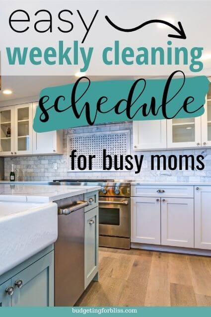 clean kitchen and weekly routine