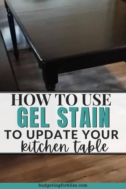 How to use gel stain on a table