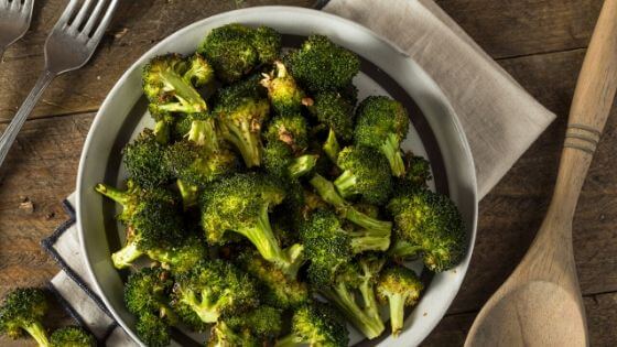 broccoli in white dish 