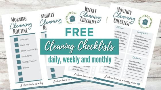 Cleaning Checklist Printables