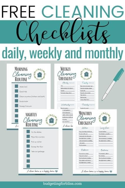 free-cleaning-checklists-daily-weekly-and-monthly-budgeting-for-bliss