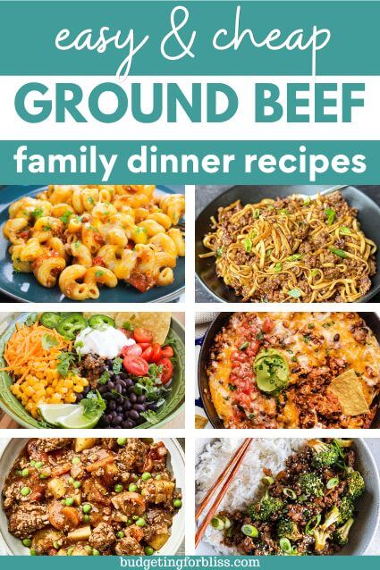 A collection of easy ground beef recipes for families