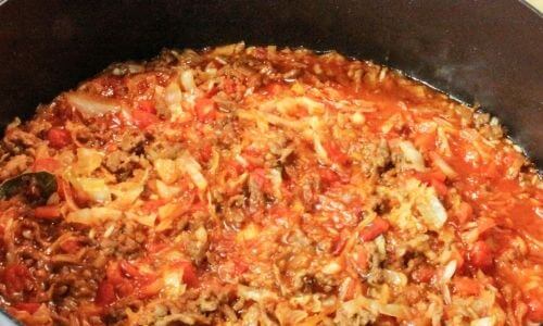 cabbage roll soup in slow cooker