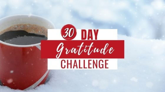 coffee in red cup with snow background