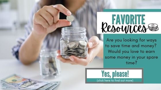 saving money resource and money in jar
