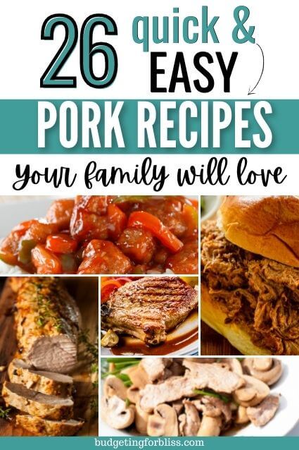 Easy Pork Dinner Ideas