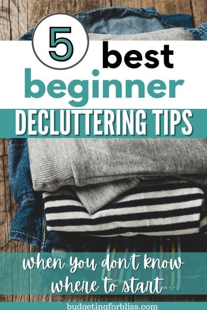 folded clothes for decluttering