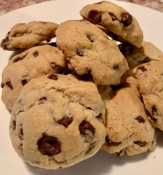 Air Fryer Chocolate Chip Cookies - easy air fryer dessert recipes for beginners