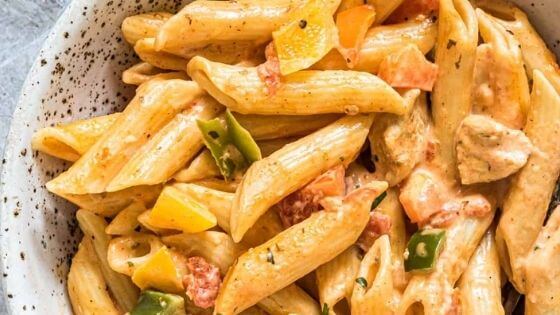 Pasta with Chicken and Fajita seasoning