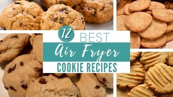 air fryer chocolate chip, oatmeal cookies