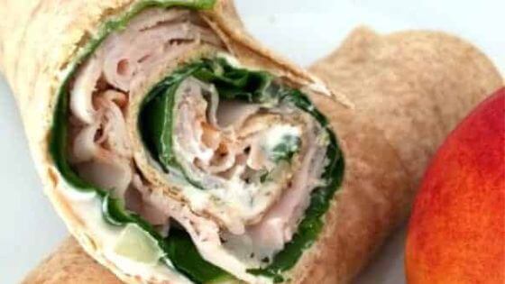 turkey wrap with spinach