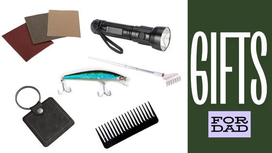 cheap gifts for dad-keychain, flashlight,comb