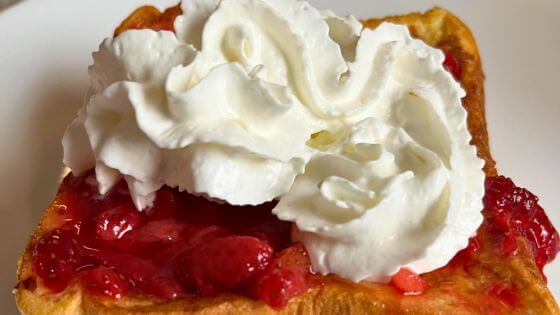 Strawberry French Toast on plate