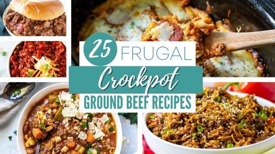 Chili with Ground Beef, Sloppy Joes, Pasta and Soup Cooked in Crockpot