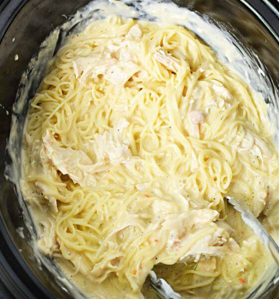 Angel Hair Pasta in the Slow Cooker