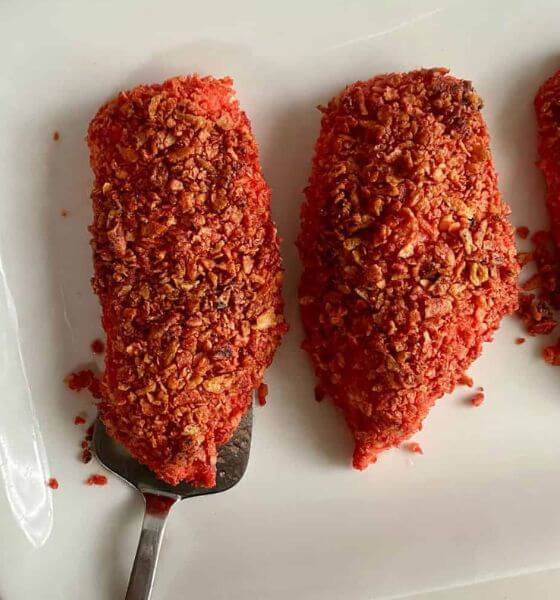 Taki Chicken on White Plate