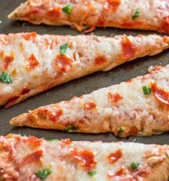 Pita Pizza on Sheet Pan
