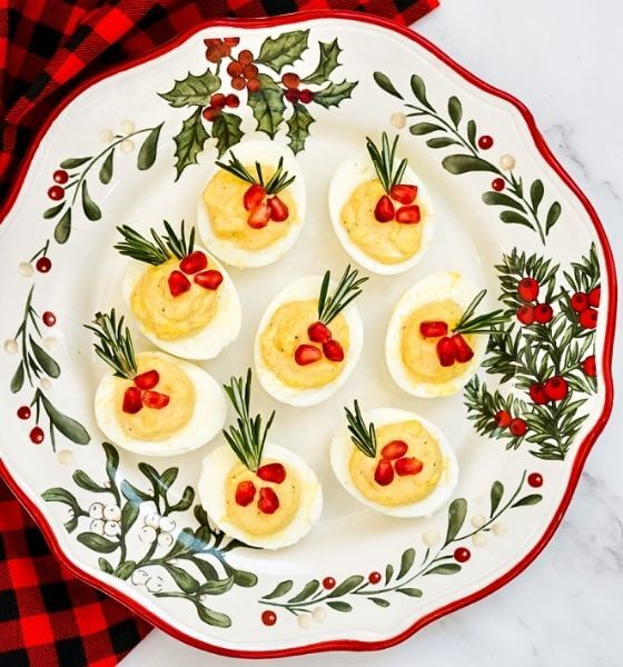 Christmas appetizers outlet plates