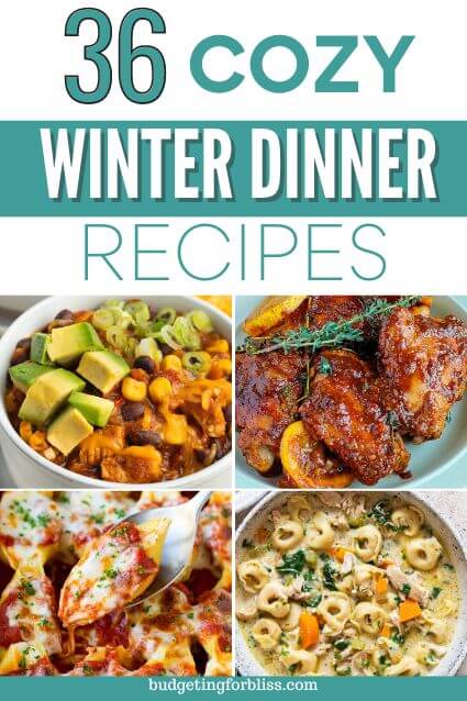 36 Cozy Winter Dinner Recipes - Budgeting for Bliss