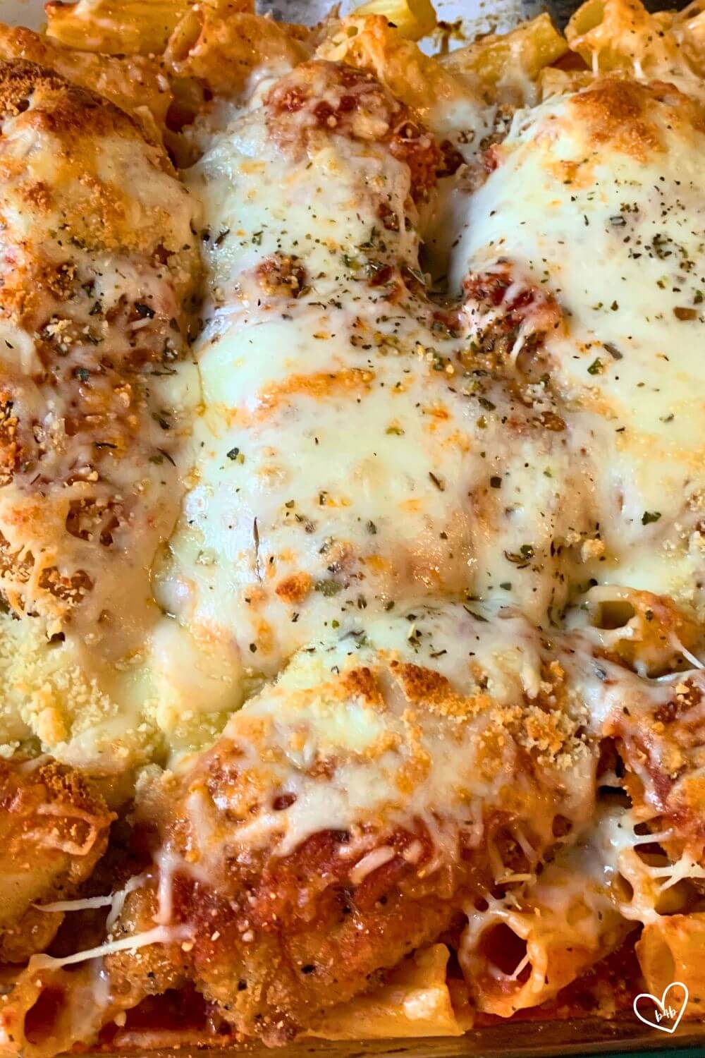 Chicken parmesan bake with frozen chicken tenders