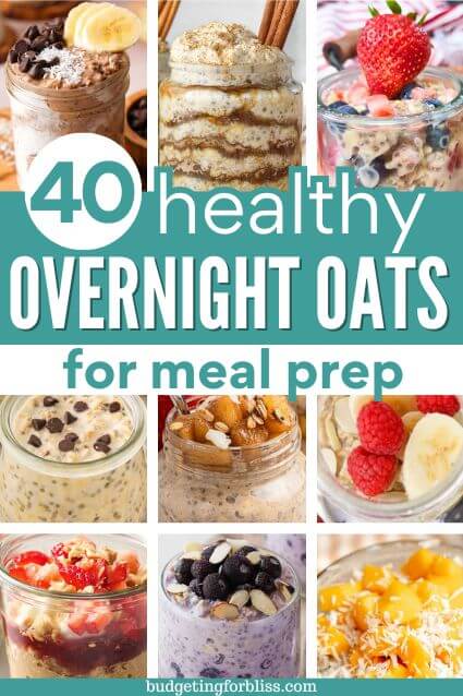 A collection of healthy overnight oats recipes