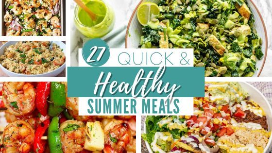 Salads, kabobs, chicken bowls for healthy summer meals