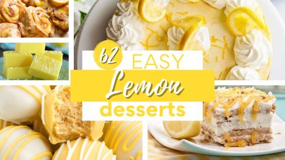 A collection of lemon dessert recipes from lemon cupcakes, cakes, pies and bars.
