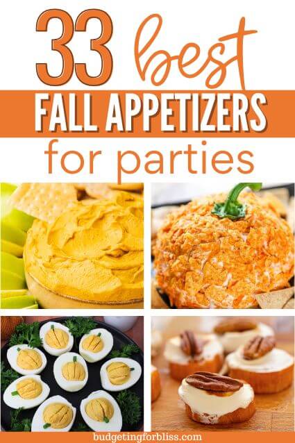 collection of fall appetizers