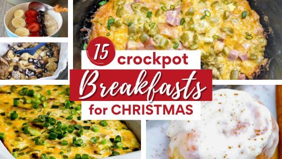 Crockpot egg casseroles, and French Toast for Christmas breakfast