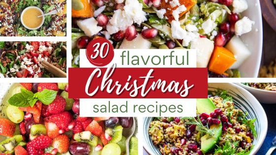 A collection of easy and fresh Christmas salads