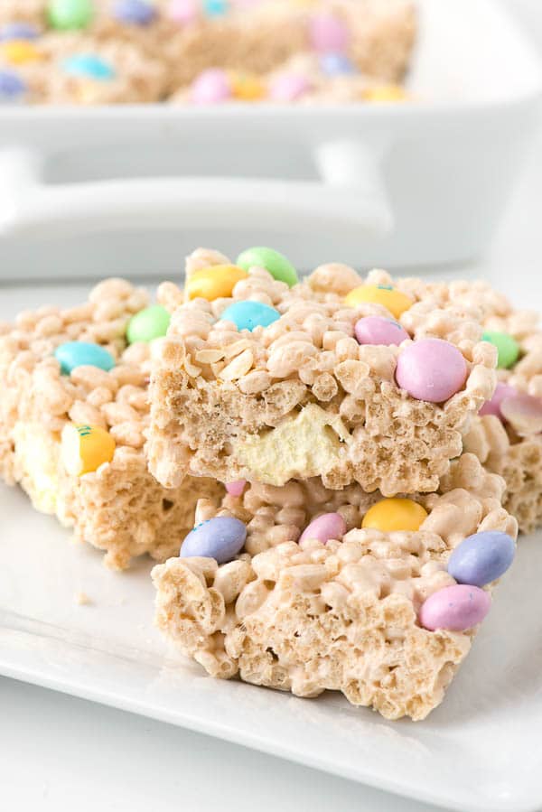 Spring rice crispy treats