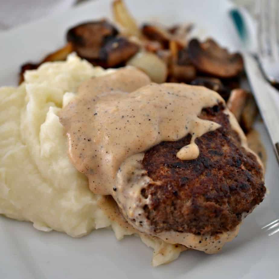 Kid friendly hamburger steak