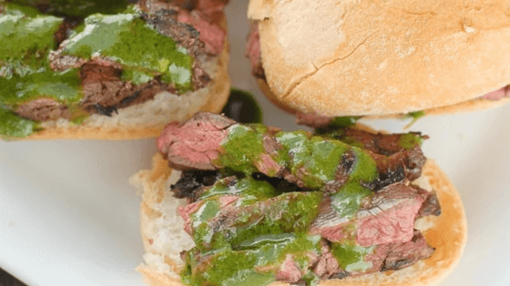grilled steak slider