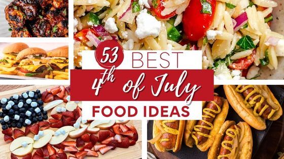A collection of food ideas to serve on the 4th of July