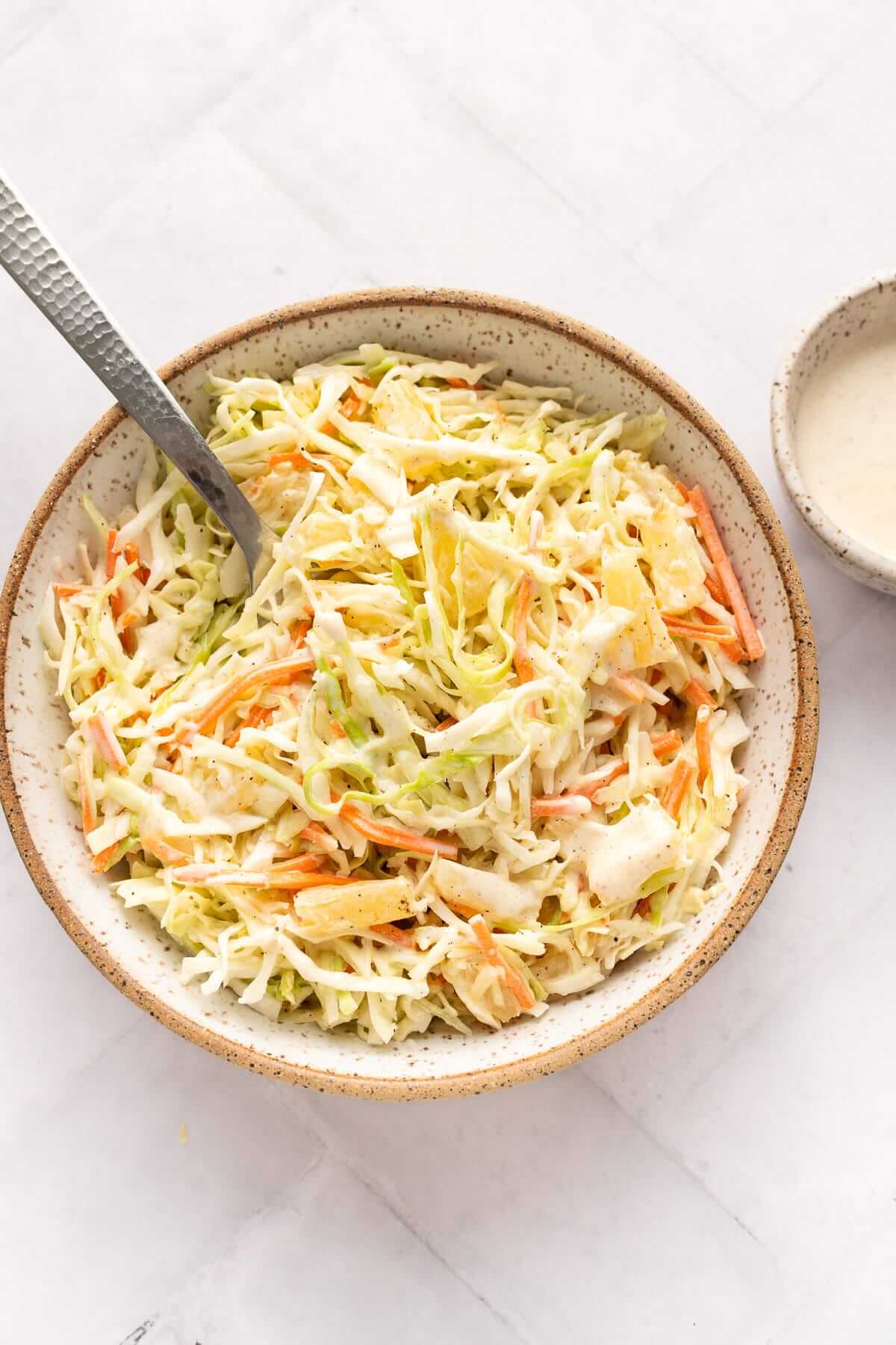 coleslaw in bowl