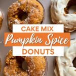 pumpkin donuts with cake mix