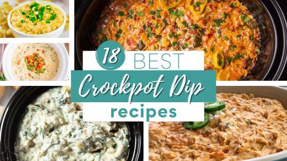 A collection of slow cooker dip recipes
