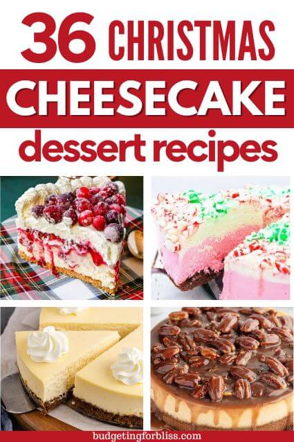 A collection of Christmas cheesecake recipes