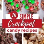 Collection of candy made in slow cooker