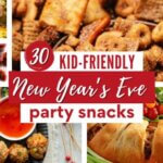 A collection of kid-friendly snacks for New Years