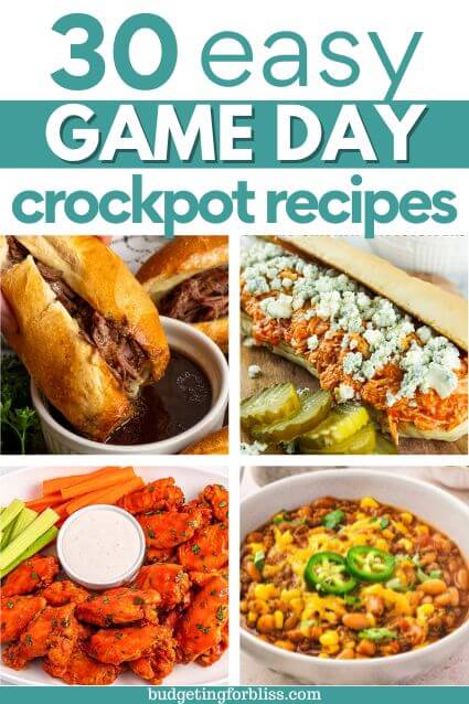 A collection of crockpot recipes for game day