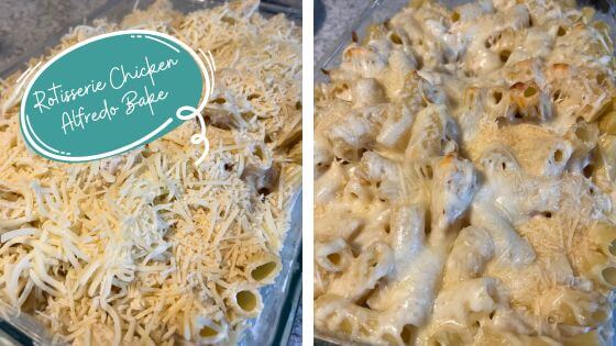 Chicken alfredo before and after photos