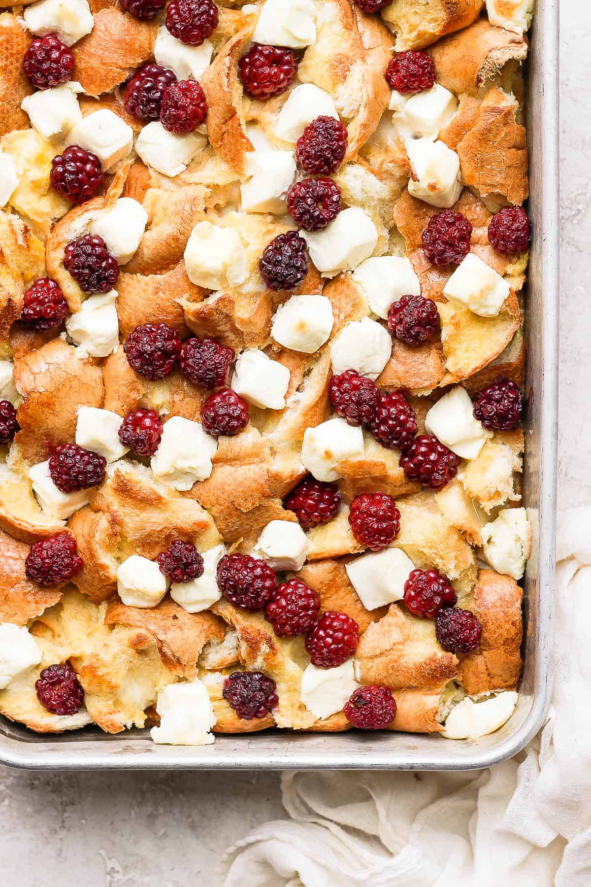 French Toast Bake with Raspberries