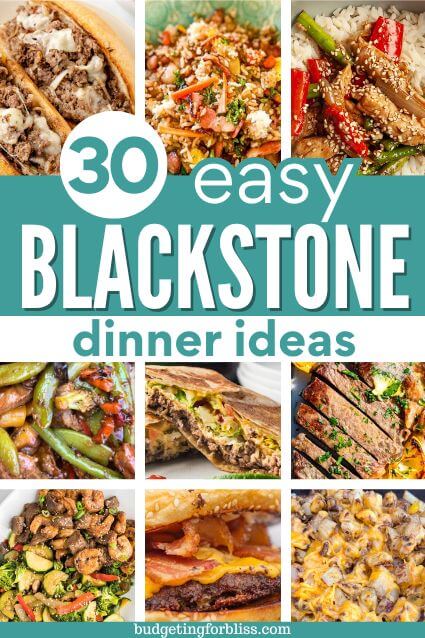Blackstone griddle dinner recipes chicken, beef, rice, and smashburgers