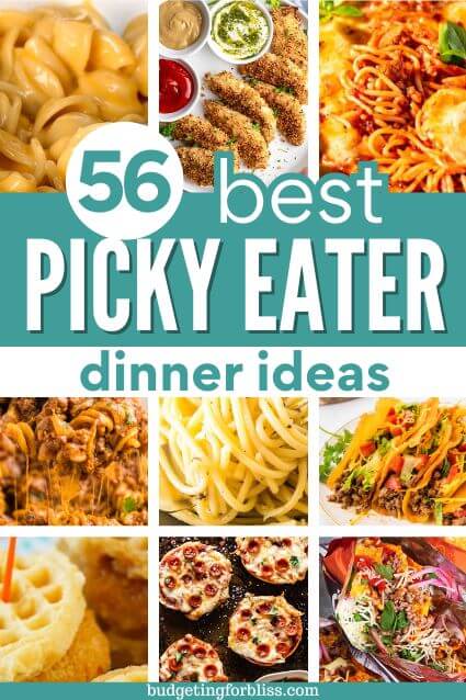 Picky eater dinners, pasta, chicken nuggets, pizza