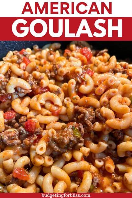 Easy American Goulash in Pot