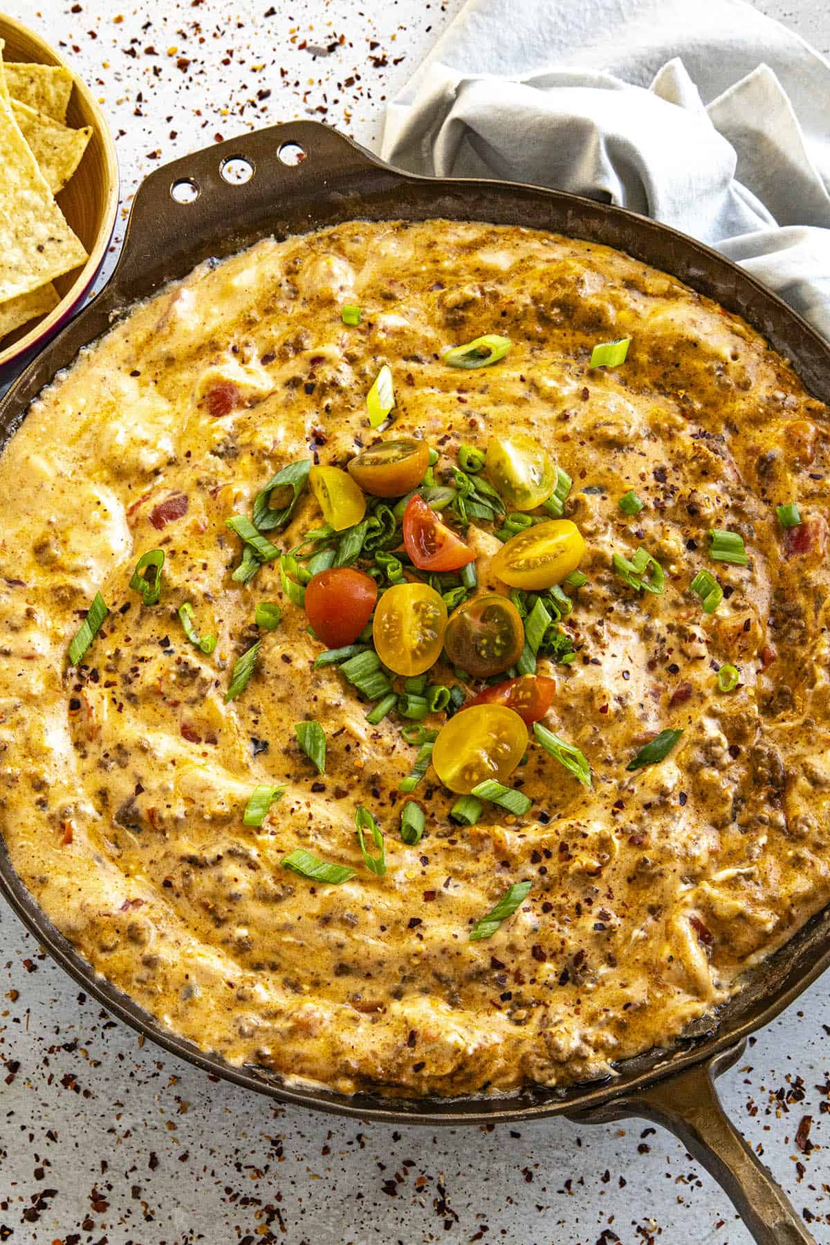 rotel dip in skillet