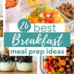Breakfast bowls, egg bites, and ovenight oats for meal prep breakfasts