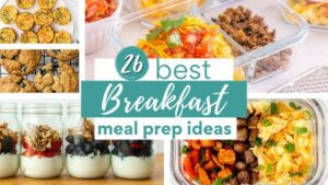 Breakfast bowls, egg bites, and ovenight oats for meal prep breakfasts