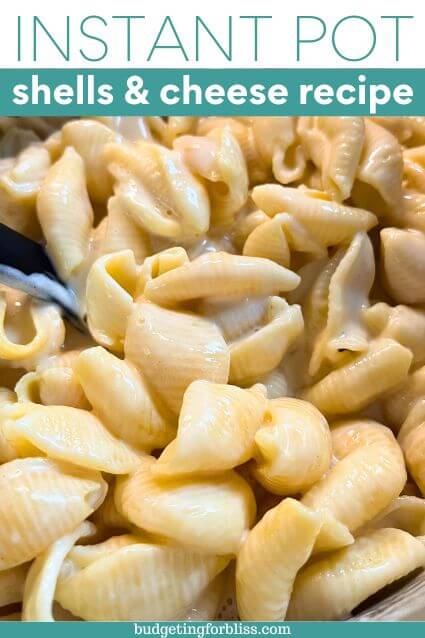 Shells and cheese in Instant Pot